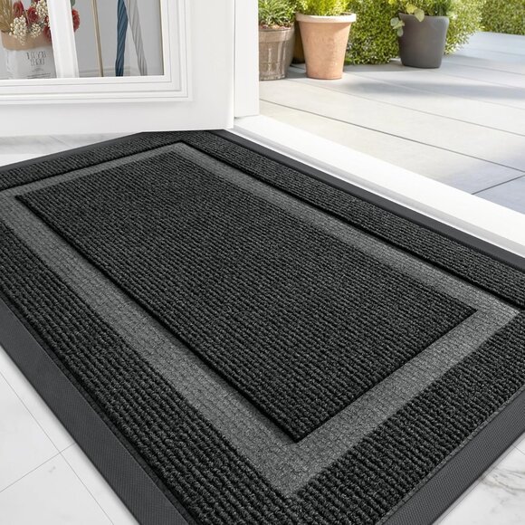 OLANLY Front Door Mat Indoor Outdoor Entrance, Waterproof All-Season, 29.5x17 - Picture 2 of 8